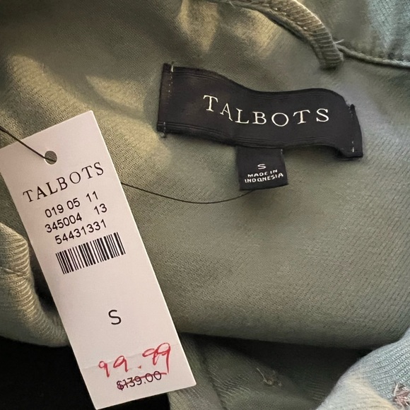 Talbots Military Style Moss Green Jacket Size Small - Picture 7 of 10